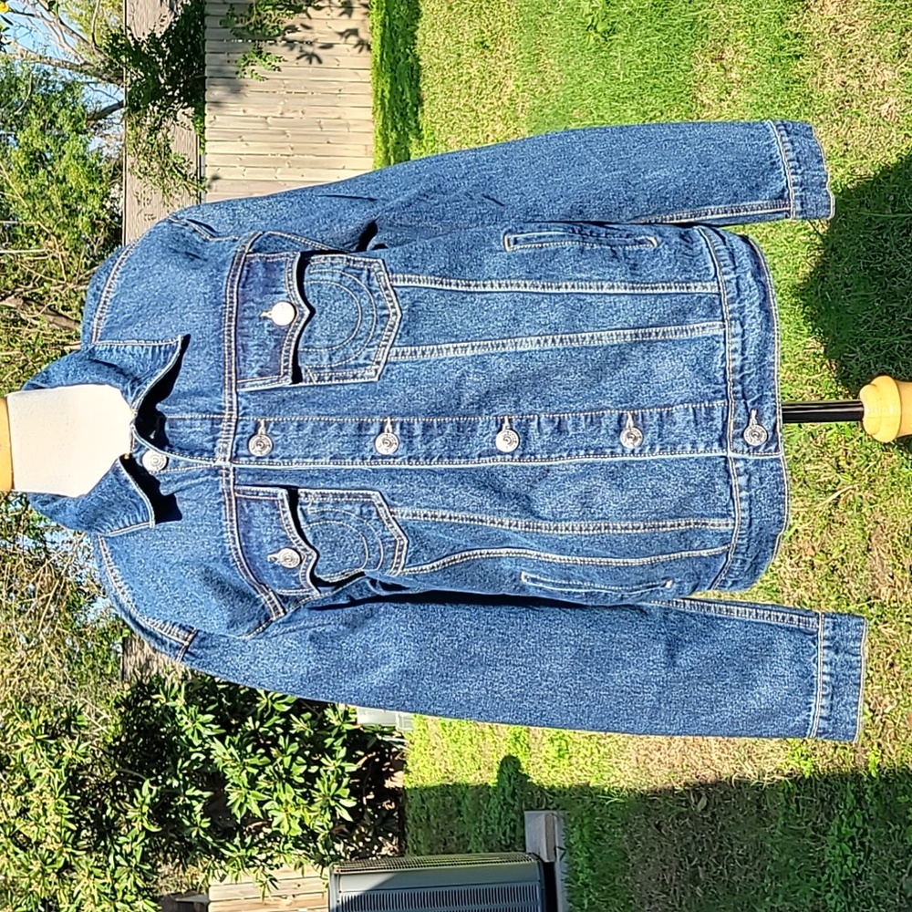 True Religion Jean Jacket Size XL Blue